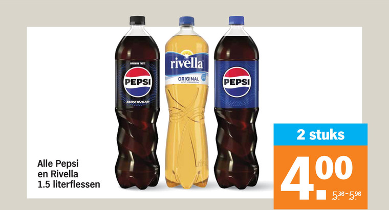 Rivella   cola, frisdrank folder aanbieding bij  Albert Heijn - details