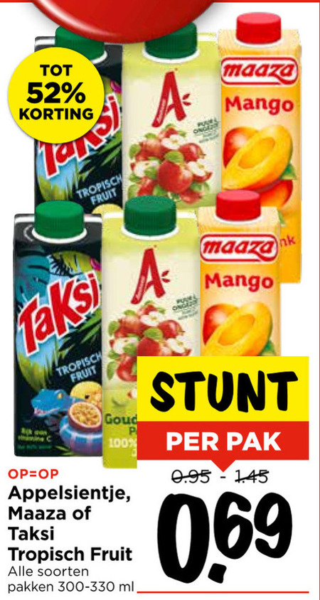 Appelsientje   fruitdrank folder aanbieding bij  Vomar - details