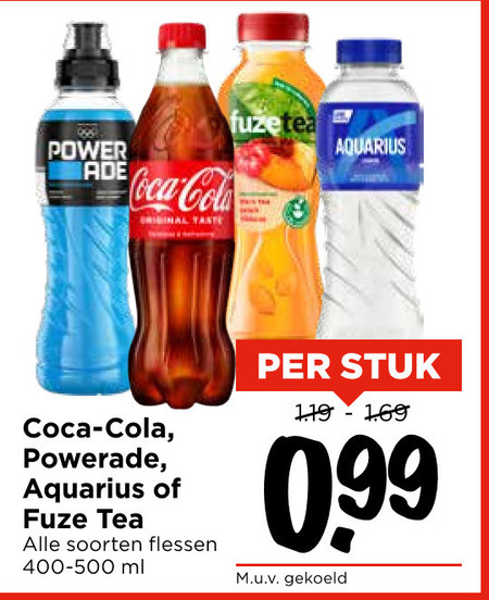 Fuze Tea   cola, ice tea folder aanbieding bij  Vomar - details