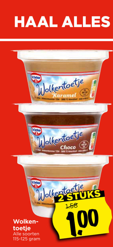Dr Oetker   toetje folder aanbieding bij  Vomar - details