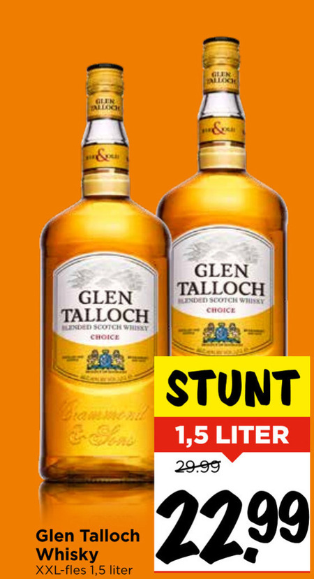 Glen Talloch   whisky folder aanbieding bij  Vomar - details