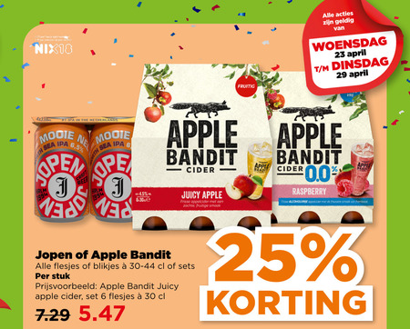 Jopen   appelcider, speciaalbier folder aanbieding bij  Plus - details