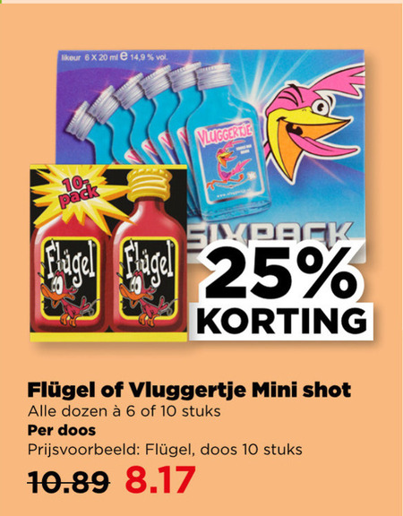 Flugel   likeur folder aanbieding bij  Plus - details