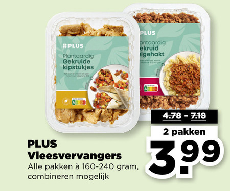Plus Huismerk   vegetarisch folder aanbieding bij  Plus - details