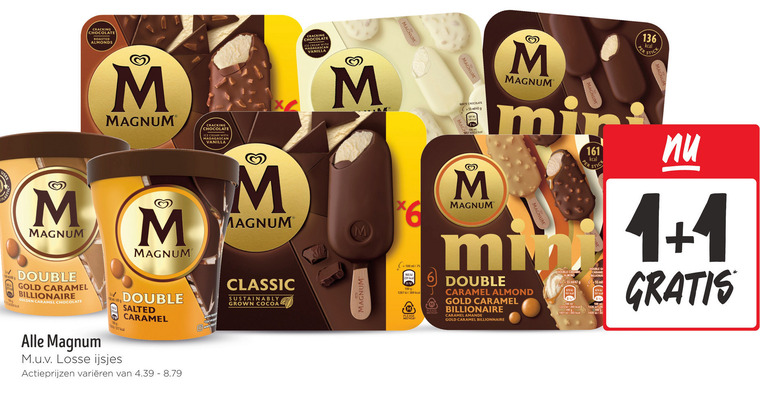 Magnum   ijslollies folder aanbieding bij  Jumbo - details