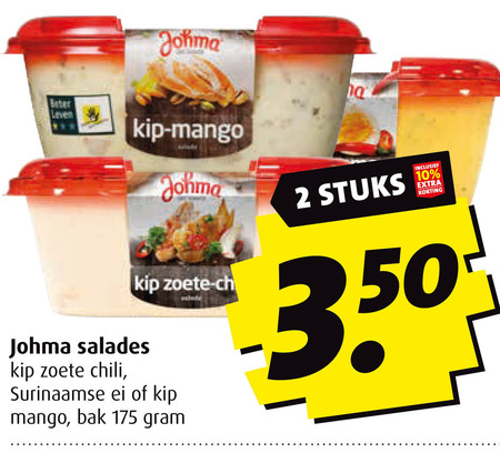 Johma   salade folder aanbieding bij  Boni - details