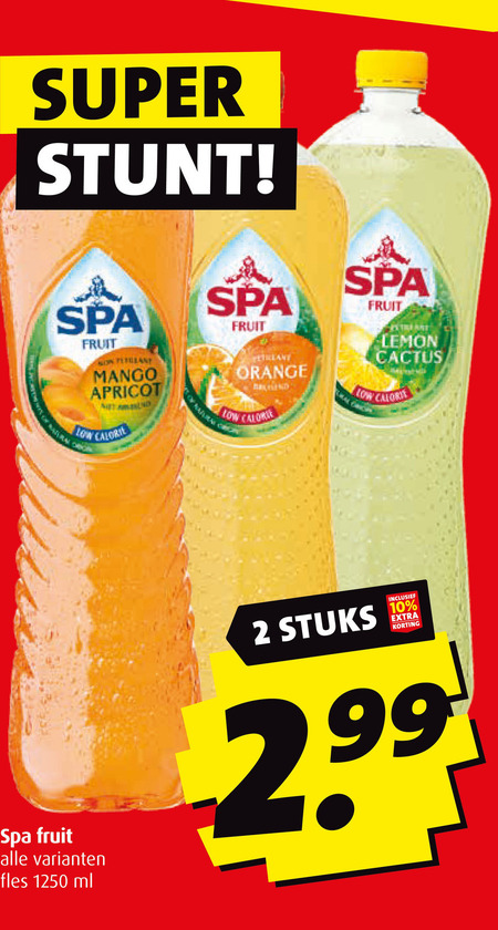 Spa en Fruit   fruitdrank folder aanbieding bij  Boni - details