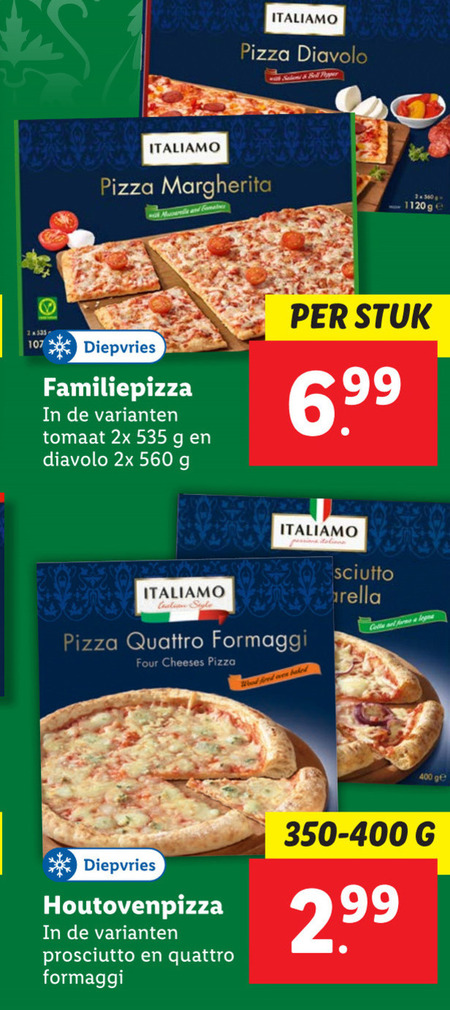 Italiamo   diepvriespizza folder aanbieding bij  Lidl - details