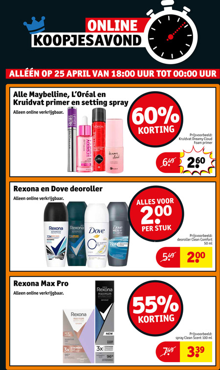 Rexona   deodorant folder aanbieding bij  Kruidvat - details