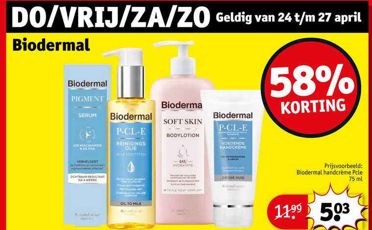 Biodermal   bodylotion folder aanbieding bij  Kruidvat - details