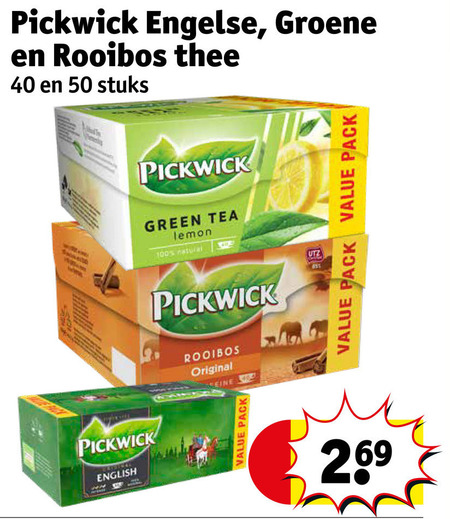 Pickwick   thee folder aanbieding bij  Kruidvat - details