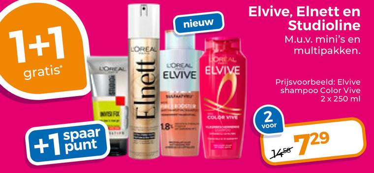 Elvive   shampoo, conditioner folder aanbieding bij  Trekpleister - details