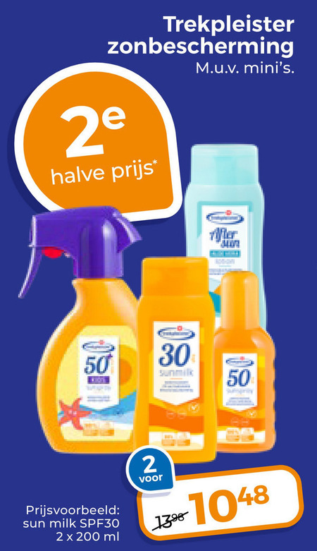 Trekpleister Huismerk   zonnebrandolie folder aanbieding bij  Trekpleister - details