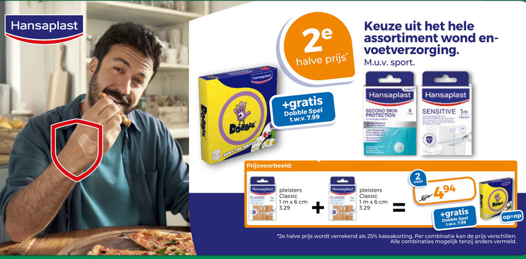 Hansaplast   pleister folder aanbieding bij  Trekpleister - details