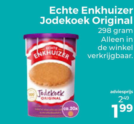 Enkhuizer   koek folder aanbieding bij  Trekpleister - details
