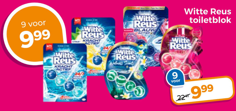 Witte Reus   toiletblok folder aanbieding bij  Trekpleister - details