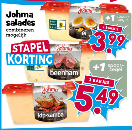 Johma   salade folder aanbieding bij  Boons Markt - details