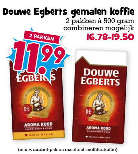 Douwe Egberts   koffie folder aanbieding bij  Boons Markt - details