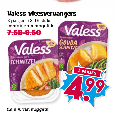 Valess   vegetarisch folder aanbieding bij  Boons Markt - details
