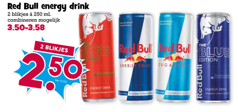 Red Bull   energiedrank folder aanbieding bij  Boons Markt - details