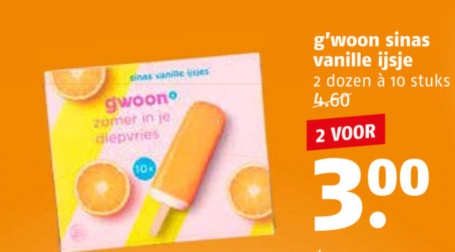 Gwoon   ijslollies folder aanbieding bij  Poiesz - details