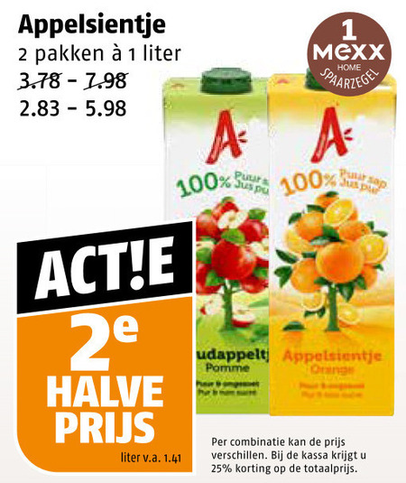 Appelsientje   fruitdrank folder aanbieding bij  Poiesz - details