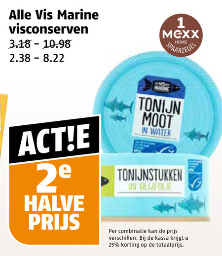 Vis Marine   visconserven, tonijn in blik folder aanbieding bij  Poiesz - details