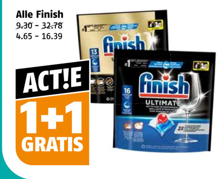 Finish   vaatwasmiddel folder aanbieding bij  Poiesz - details