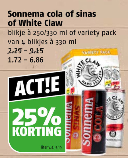 Sonnema   hard seltzer, mixdrank folder aanbieding bij  Poiesz - details