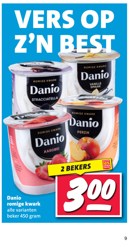Danone Danio   kwark folder aanbieding bij  Nettorama - details