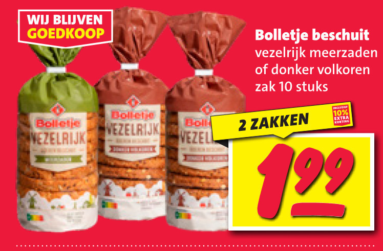 Bolletje   beschuit folder aanbieding bij  Nettorama - details
