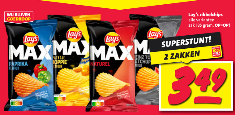 Lays   chips folder aanbieding bij  Nettorama - details