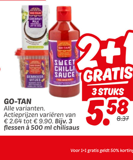 Go-Tan   chilisaus, woksaus folder aanbieding bij  Dekamarkt - details