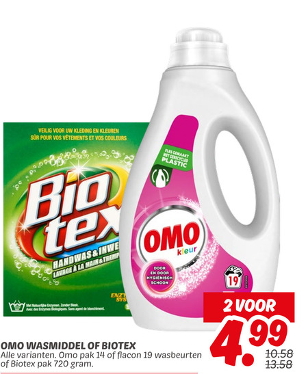 Biotex   handwasmiddel, wasmiddel folder aanbieding bij  Dekamarkt - details