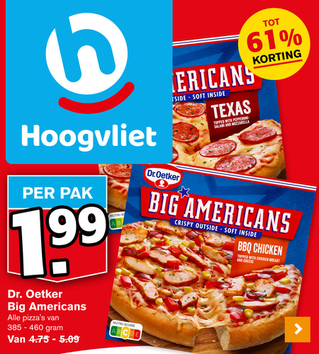 Dr Oetker   diepvriespizza folder aanbieding bij  Hoogvliet - details