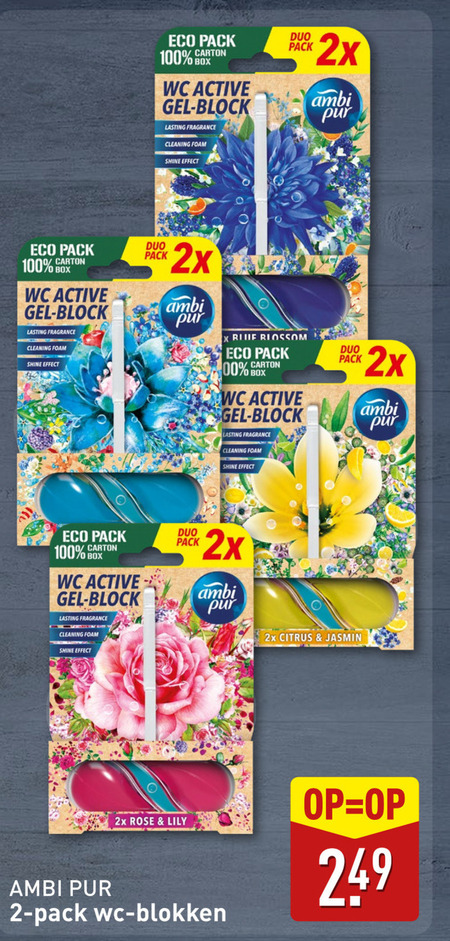 Ambi Pur   toiletblok folder aanbieding bij  Aldi - details