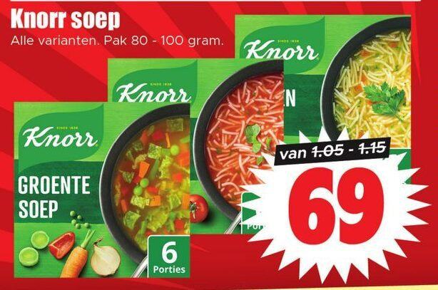 Knorr   soep folder aanbieding bij  Dirk - details