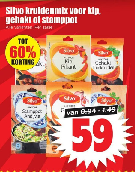 Silvo   kruiden folder aanbieding bij  Dirk - details