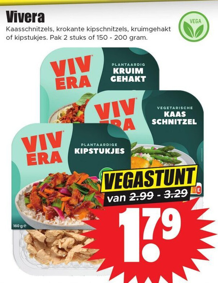 Vivera   vegetarisch folder aanbieding bij  Dirk - details