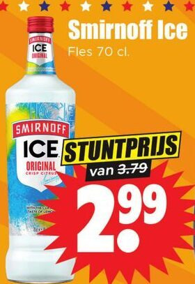 Smirnoff   wodka folder aanbieding bij  Dirk - details