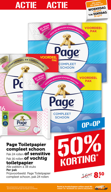 Page   vochtig toiletpapier, toiletpapier folder aanbieding bij  Coop - details