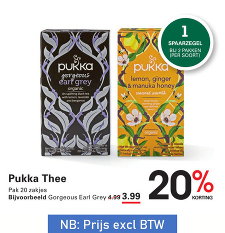 Pukka   thee folder aanbieding bij  Sligro - details