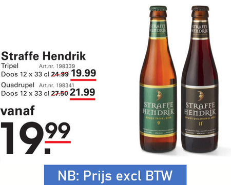 Straffe Hendrik   speciaalbier folder aanbieding bij  Sligro - details