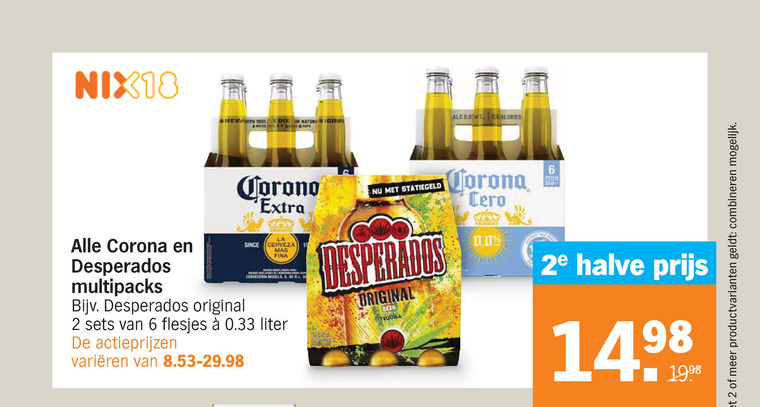 Corona   speciaalbier folder aanbieding bij  Albert Heijn - details
