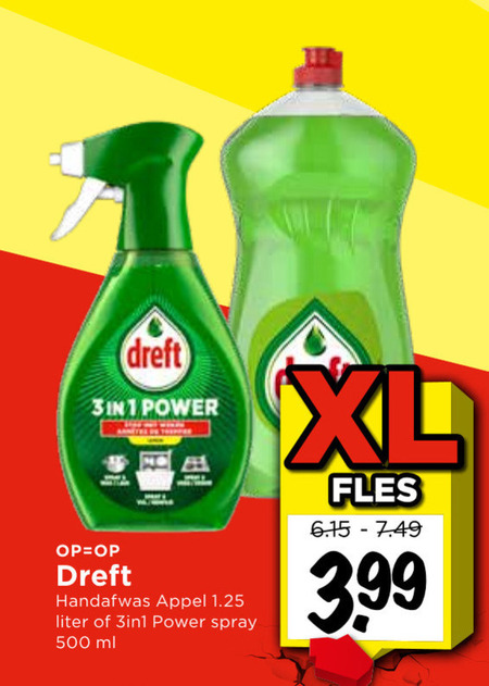 Dreft   afwasmiddel folder aanbieding bij  Vomar - details