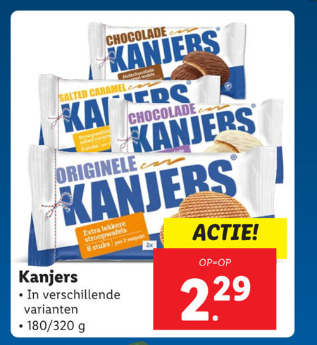 Kanjers   stroopwafels folder aanbieding bij  Lidl - details