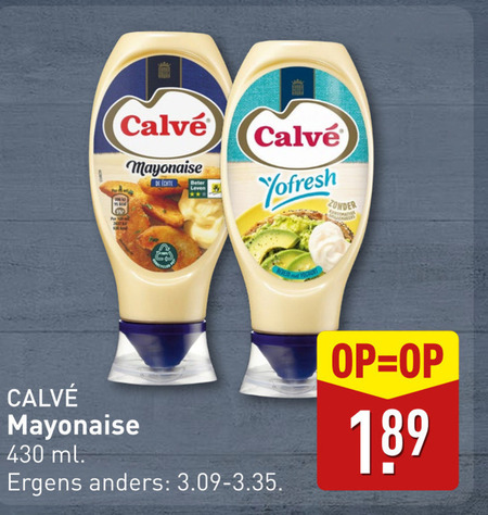 Calve   mayonaise folder aanbieding bij  Aldi - details