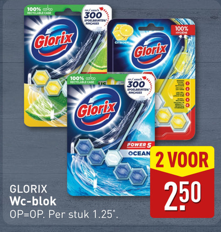 Glorix   toiletblok folder aanbieding bij  Aldi - details