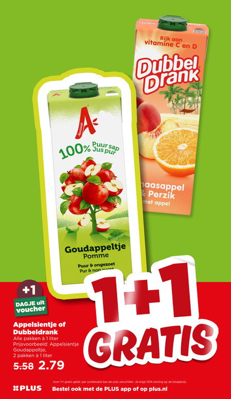 Appelsientje   fruitdrank folder aanbieding bij  Plus - details