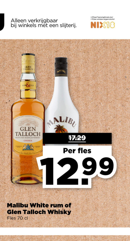 Glen Talloch   whisky folder aanbieding bij  Plus - details